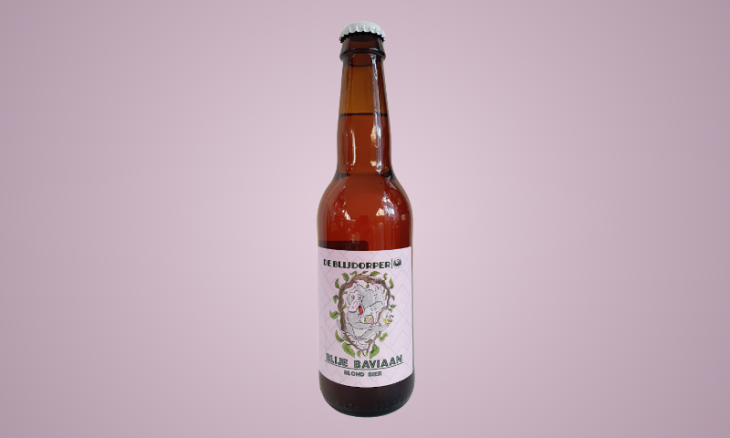 Blije Baviaan bier flesje